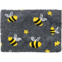 Produktbild von Vetbed Anti-Rutsch Hundedecke Bumblebee Grau Gelb Bunt L 100 x 75 cm
