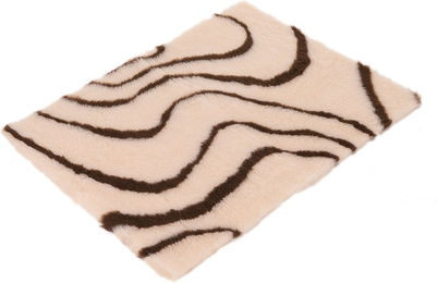 Produktbild von Vetbed Isobed SL Katzendecke Wave creme braun L 75 x 50 cm allergikerfreundlich