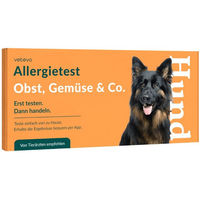 Produktbild von vetevo Allergietest für Hunde mit Gemüse und Getreide
