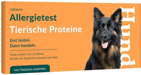 vetevo Allergietest für Hunde mit tierischen Proteinen – Bild 1 von 4