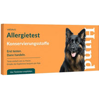 Produktbild von vetevo Allergietest für Hunde zur Prüfung auf Konservierungsstoffe