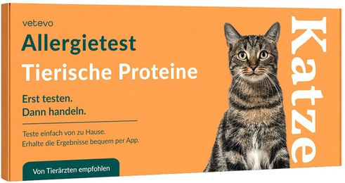 Vetevo Allergietest für Katzen mit tierischen Proteinen – Bild 1 von 2