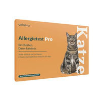 Produktbild von vetevo Allergietest Pro für Katzen zur Analyse von über 300 Unverträglichkeiten und 35 Nährstoffen