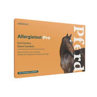 Produktbild von vetevo Allergietest Pro für Pferde zur Untersuchung von Unverträglichkeiten mittels Speichelprobe