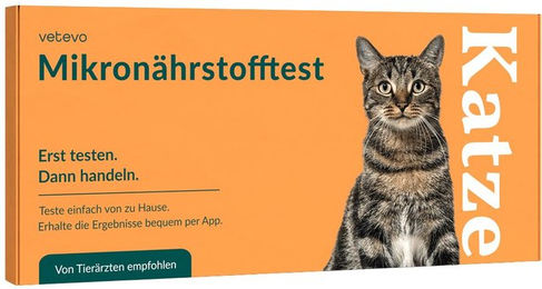 vetevo Mikronährstofftest zur Bestimmung von Nährstoffmängeln für Katzen – Bild 1 von 2