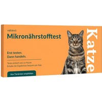 Produktbild von vetevo Mikronährstofftest zur Bestimmung von Nährstoffmängeln für Katzen