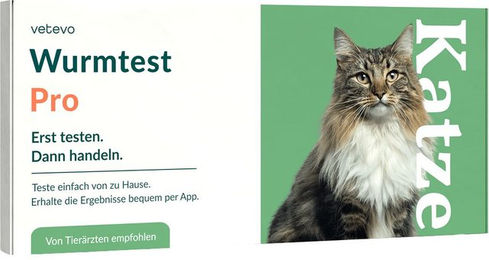 vetevo Wurmtest Pro für Katzen inklusive Giardien-Nachweis – Bild 1 von 2