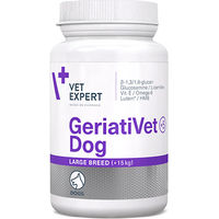 Produktbild von VetExpert GeriatiVet Dog Large Breed Tabletten für Senioren großer Hunderassen zur Unterstützung von Gelenken, Muskeln und Immunsystem 45 Stück