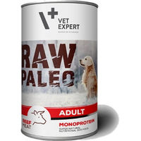 Produktbild von VETEXPERT Hundenassfutter Raw Paleo Adult Rind Stückchen in Sauce, getreidefrei und glutenfrei, 400g - 400 g