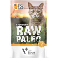 Produktbild von VETEXPERT Katzen-Nassfutter Raw Paleo Sterilised Truthahn 100g - 100 g