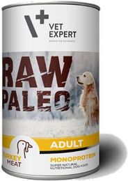 Produktbild von VETEXPERT Raw Paleo Hundefutter Adult Pute Stückchen in Sauce getreidefrei monoprotein 400g - 400 g