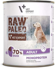 VETEXPERT Raw Paleo Hundefutter Ente Adult 800g - 800 g – Bild 1 von 1