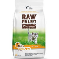 Produktbild von VETEXPERT Raw Paleo Kitten Katzenfutter Truthahn und Huhn getreidefrei 2 kg - 2 kg