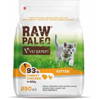 Produktbild von VETEXPERT Raw Paleo Kitten Trockenfutter Pute und Huhn getreidefrei 250 g - 250 g