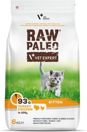Produktbild von VETEXPERT Raw Paleo Kitten Trockenfutter Truthahn und Huhn getreidefrei 6 kg
