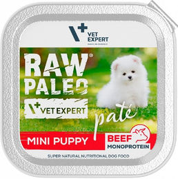 Produktbild von VETEXPERT Raw Paleo Mini Hundepaté Welpe Rind und Truthahn getreidefrei hypoallergen 150g - 150 g