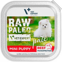 Produktbild von VETEXPERT Raw Paleo Mini Hundepaté Welpe Rind und Truthahn getreidefrei hypoallergen 150g - 150 g