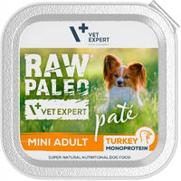 Produktbild von VETEXPERT Raw Paleo Pate Mini Truthahn Adult Getreidefrei Hypoallergen 150g - 150 g