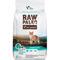 Produktbild von VETEXPERT Raw Paleo Sterilisiertes Katzenfutter Huhn Thunfisch Lachs Getreidefrei 2 kg