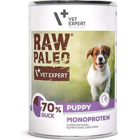Produktbild von VETEXPERT Raw Paleo Welpenfutter Ente getreidefrei und monoprotein 400g - 400 g