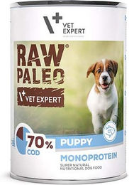 Produktbild von VETEXPERT Raw Paleo Welpenfutter Kabeljau getreidefrei und monoprotein 400g - 400 g