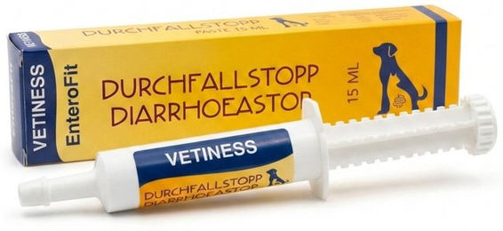 Vetiness EnteroFit Durchfallstopp Paste mit Probiotika für Hunde und Katzen zur Unterstützung der Magen-Darm-Verdauung – Bild 1 von 4