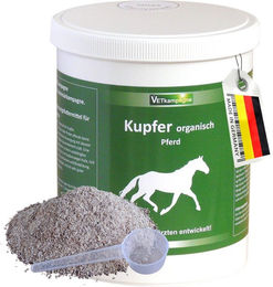 Produktbild von VETkampagne Kupfer organisch Pulver Nahrungsergänzung für Haut Fell Gelenke und Knochen 1000g