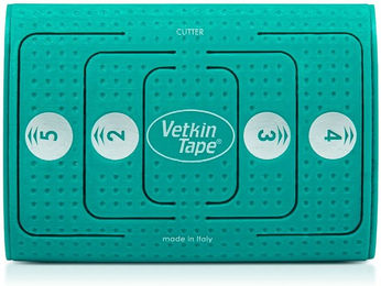 VetkinTape Cutter Schneideapparat aus Kunststoff für 6 cm Rollen in Türkis – Bild 1 von 4