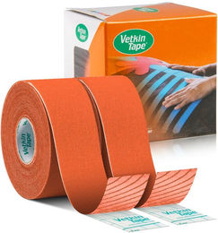 VetkinTape Kinesiotape für Pferde und Hunde aus Baumwolle 2 Rollen Schmal – Bild 1 von 4