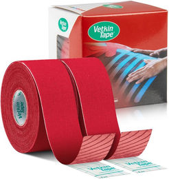 VetkinTape Kinesiotape für Pferde und Hunde aus Baumwolle hypoallergen 2 Rollen – Bild 1 von 4