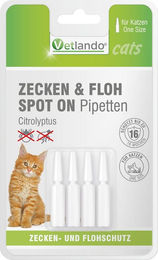 Vetlando Citrolyptus Spot-On Pipetten gegen Zecken und Flöhe für Katzen – Bild 1 von 1