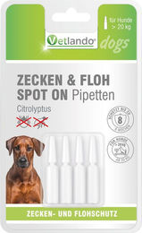 Vetlando Citrolyptus Zecken- und Floh Spot-On Pipetten für Hunde aller Altersstufen – Bild 1 von 1