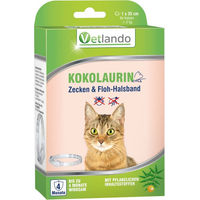 Produktbild von Vetlando Kokolaurin Zecken- und Floh-Halsband für Katzen
