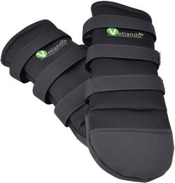 Vetlando Pfotenschutzschuhe für Hunde aus Neopren wasserabweisend Schwarz – Bild 1 von 1