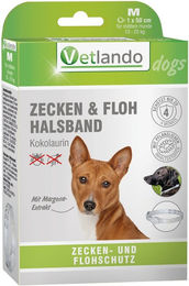 Produktbild von Vetlando Zecken- und Floh-Halsband für Hunde mit Kokolaurin