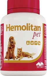 Vetnil Hemolitan Pet Nahrungsergänzung in Tablettenform zur Immunstärkung und Blutbildung für Hunde und Katzen – Bild 1 von 1