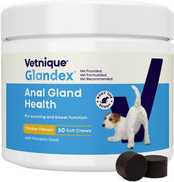 Vetnique Glandex Kausnacks für Hunde zur Unterstützung der Analdrüsen und Verdauung mit Probiotika 30 Stück – Bild 1 von 5