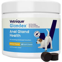Produktbild von Vetnique Glandex Kausnacks für Hunde zur Unterstützung der Analdrüsen und Verdauung mit Probiotika 30 Stück