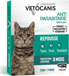 Vetocanis Abwehrhalsband gegen Flöhe und Zecken für Katzen 1 Stück – Bild 1 von 1