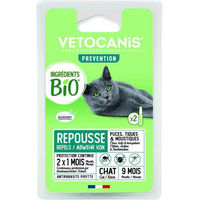 Produktbild von Vetocanis Repellent Floh- und Zeckenschutz Spot-On für erwachsene Katzen 2 x 0,6 ml