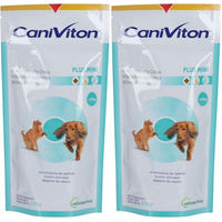 Produktbild von Vetoquinol Caniviton Plus Mini Leckerli für die Gelenk- und Hautpflege von kleinen Hunden