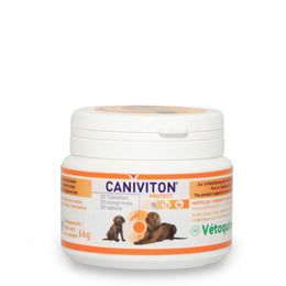 Produktbild von Vetoquinol Caniviton Protect Gelenk-Ergänzungsfuttermittel für Hunde und Katzen Junior 30 Tabletten - 2,2 g