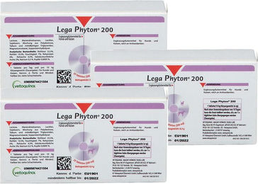 Produktbild von Vetoquinol Lega Phyton 200 Tabletten zur Unterstützung von Leber und Niere