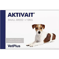 Produktbild von VetPlus Aktivait Nahrungsergänzung für kleine Hunde im Senioralter zur Unterstützung der Gehirnfunktion 60 Tabletten