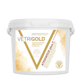 Produktbild von VETRIGOLD ATEMWEGE plus C Nahrungsergänzung Pellets zur Unterstützung der Atemwege und des Immunsystems für alle Altersstufen