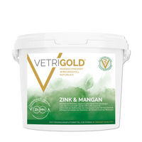 Produktbild von VETRIGOLD Zink & Mangan Ergänzungsfutter Pellets zur Unterstützung von Haut, Fell, Gelenken und Immunsystem