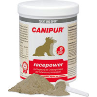 Produktbild von Vetripharm Canipur Racepower zur Unterstützung von Muskelaufbau und Herz sowie zur Stärkung und Regeneration für Hunde 1000 g