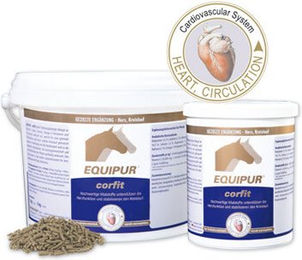 Produktbild von Vetripharm Equipur Corfit Nahrungsergänzung für Senior Pferde zur Herzunterstützung