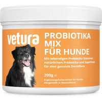 Produktbild von Vetura Probiotika-Mix Pulver für Hunde zur Unterstützung von Magen-Darm, Haut & Fell sowie dem Immunsystem 200g