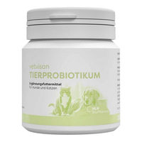 Produktbild von vetvisan Tierprobiotikum Pulver für Hunde und Katzen zur Unterstützung der Magen-Darm-Verdauung 100 g
